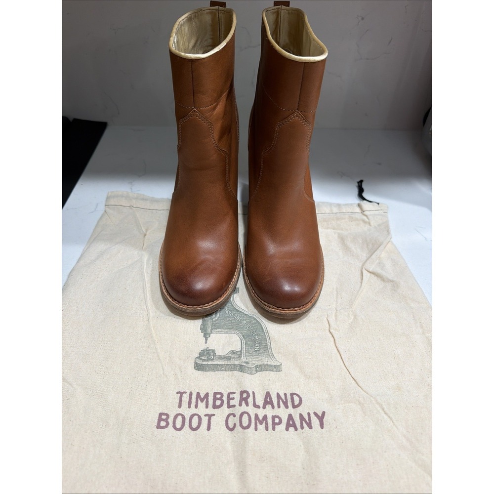 TIMBERLAND BOOT COMPANY MARGE  SHORT PULL ON BOOT "TAN" WOMEN'S US 7 New W/Bag